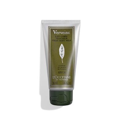 Verbena UV Fresh Vücut Losyonu 50mL Vücut güneş kremi UV koruması Erkekler Kadınlar Erkek Çocuk Popüler Vücut güneş kremi Hediye L'OCCITANE
