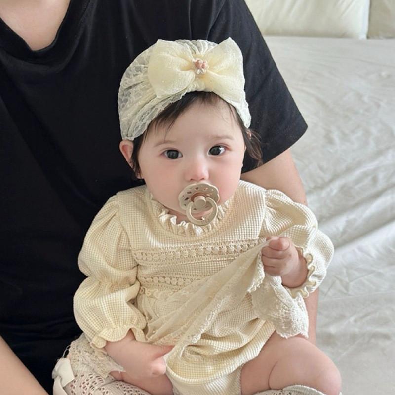 Baby Girl Spring Summer Lace Infant Hat With Sunshade And Breathable Design For Newborns