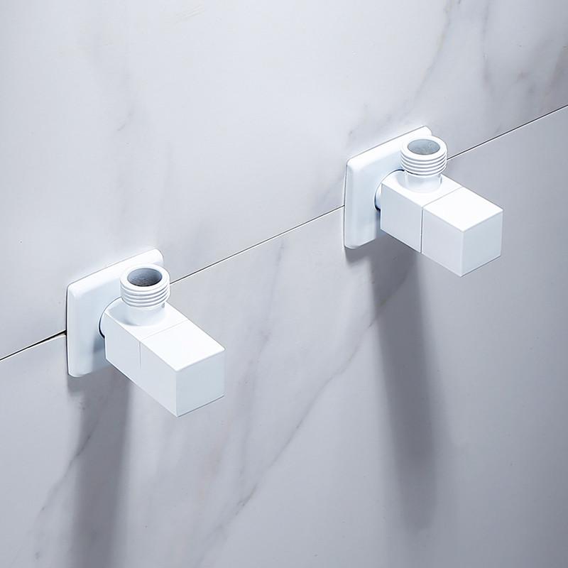 Tuqiu Gebürstetes Gold Winkelventil Wasserregelventil Graues Eckventil Badezimmer Armatur Wasserhahn 1/2*1/2 Edelstahl Schwarz