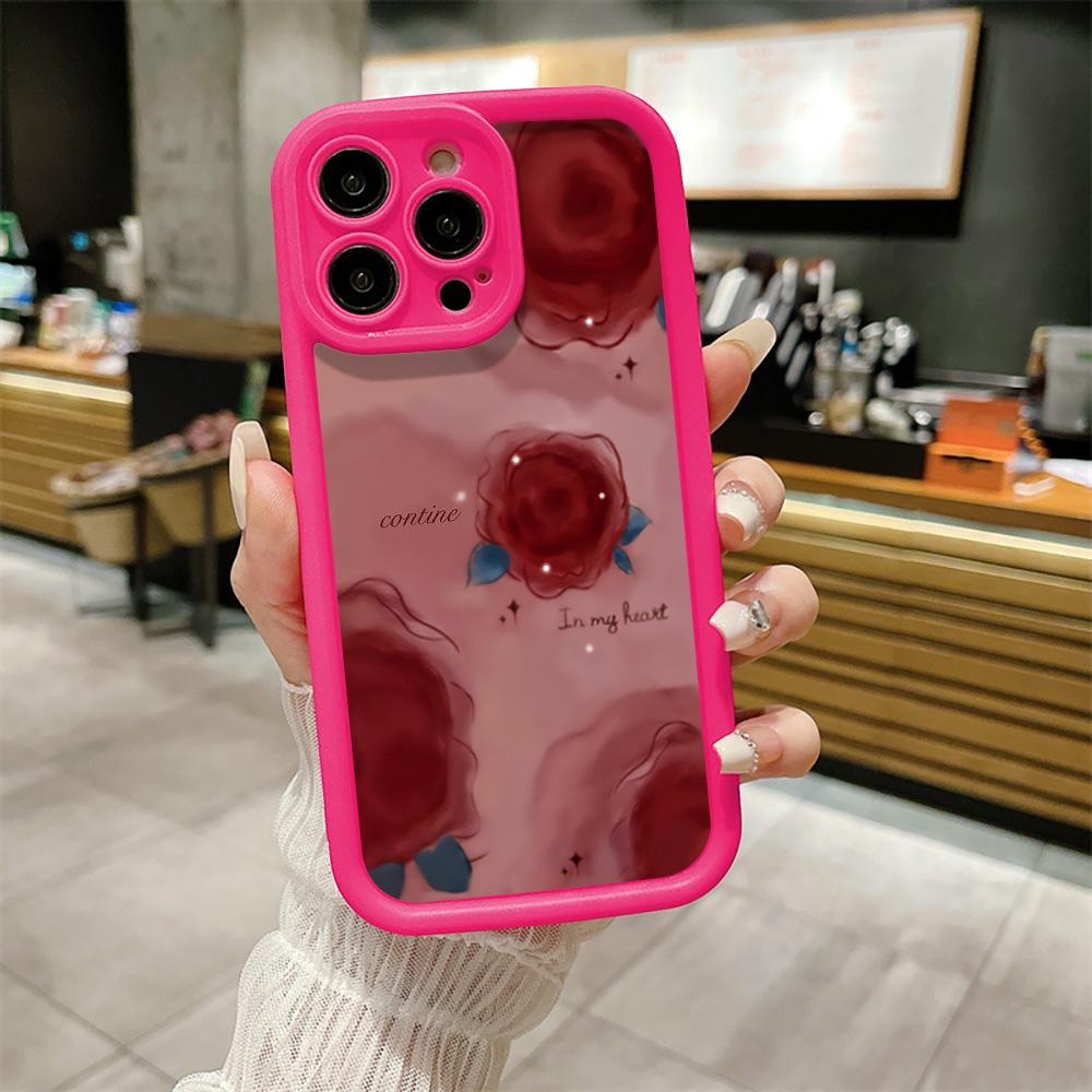 

Чехол для телефона iPhone 16 13 11 Pro Max iPhone 11 13 16 Samsung S24 Ultra Samsung A54 Redmi note 12 11 Infinix Чехол iPhone 16 Pro Max яркий розовый