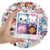 Adesivo impermeabile carino Gabby Dollhouse per laptop, bottiglia d'acqua, telefono, skateboard