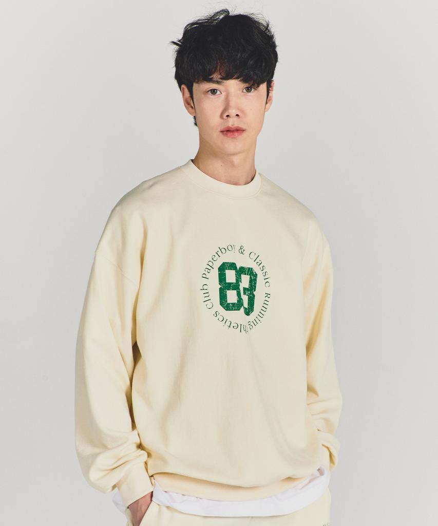 PAPERBOY Beginning 83 Sweatshirt-Cream