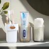 Travel Toothbrush Holder With Mouthwash Cup Portable Durable Oval-Shaped Toothpaste Storage Brushing Washing Toothware Box