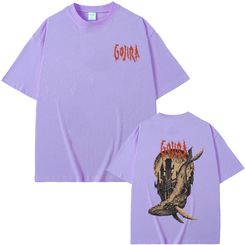 French Metal Band Gojira From Mars To Sirius Flying Whales Vintage Rock Graphic T-shirt Unisex Unisex Fashion Oversized Streetwear