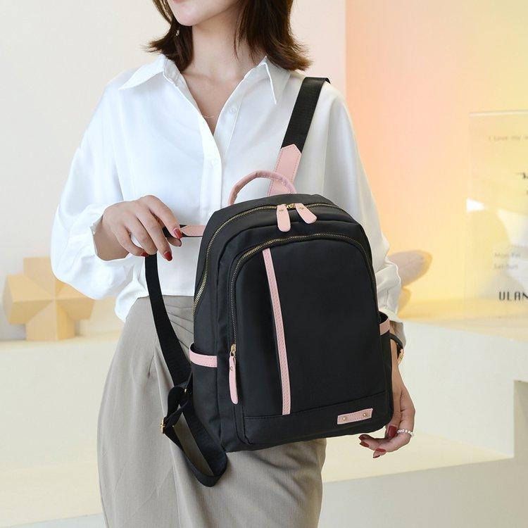 Backpack Women's Large Capacity Versatile College Wind Backpack Waterproof Lightweight Travel Bag