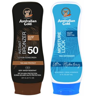 Baume Australien Gold Avec Bronzant SPF50 + Lock Hydratation 237ml