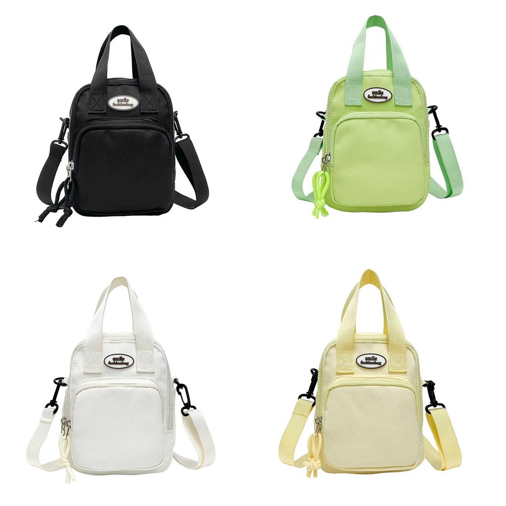 Nylon Girls Cute Crossbody Bag With Zipper Closure For Daily Use
