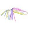 Baby Teether Infant Colourful Ribbon Wooden Sensory Teething Ring Toy for Toddler