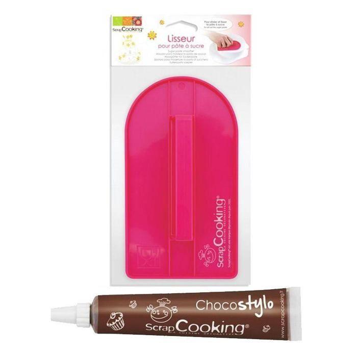 Lisseur Pâte à sucre + Stylo chocolat