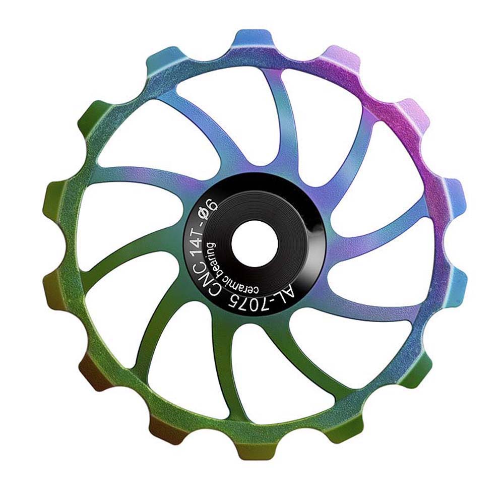 

Pulley Wheel 14T 16T Transmission Bicycle Parts Rear Derailleur Guide Roller Guide Wheel Bearing 14T