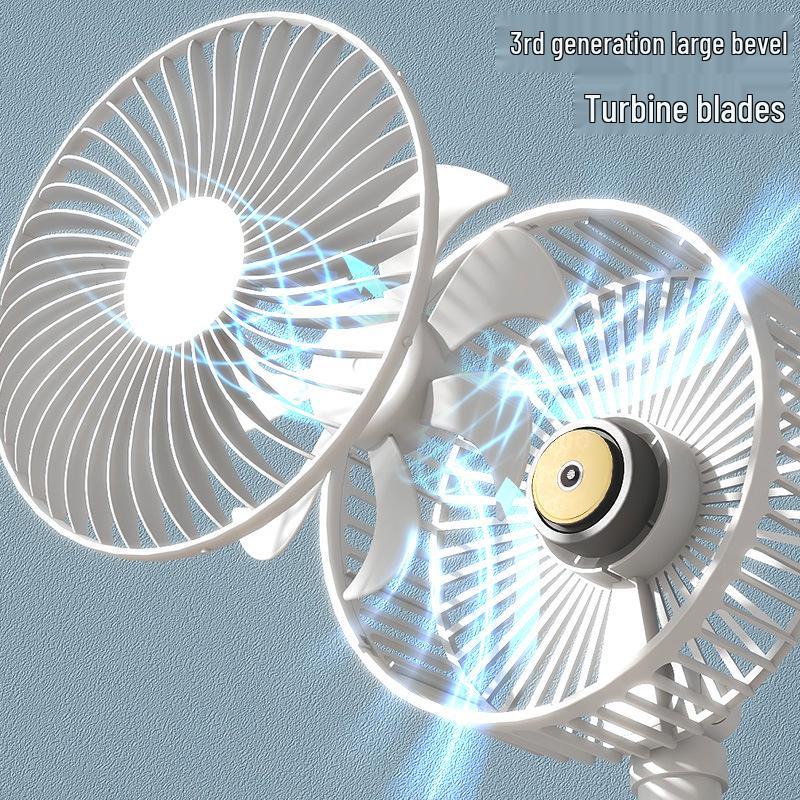 Kasi Daofu 6-Inch Foldable Telescopic Desktop Fan - USB Rechargeable & Oscillating