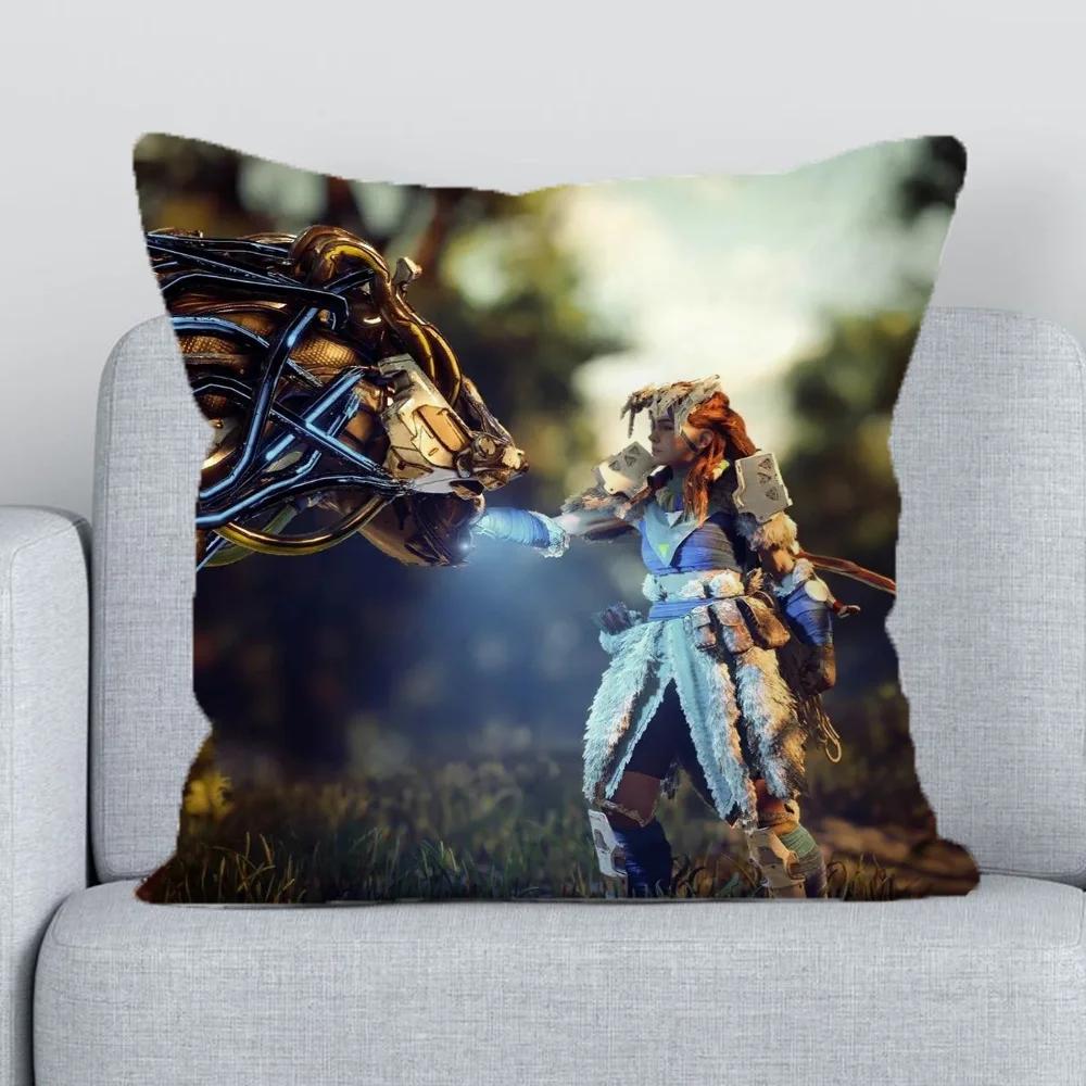 Horizon Short Plush Decorative Pillowcases for Pillows Cushion Cover x Lounge Chairs Pillow Cases for Bed Pillowcase Sofa