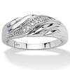 Chenrui Jewelry Creative Twist Diamond Ring - European & American Couple Ring
