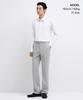 MUSINSA STANDARD Semi-Wide Hidden Banding Slacks [Light Gray]