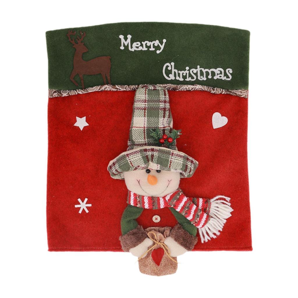 Chair Cover for Christmas Dining Room Decoration Easy Installation