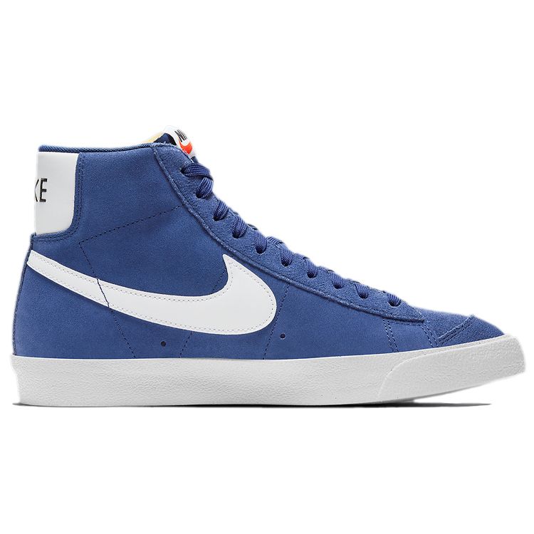 Nike Blazer Mid 77 Suede Deep Royal Blue Unisex Sneakers Hvit Seil Svart CI1172-402