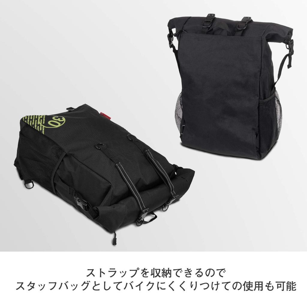 KOMINE Motorcycle Waterproof Riding Bag 30 Black 30L 538 Waterproof SA-200