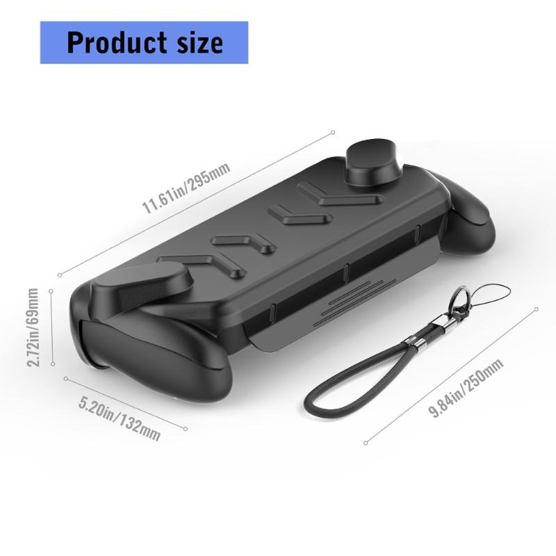 Gamepad Housing for ROG X Protective Cover Case Game Console Scratchproof Upper Bottom Shell with Kickstand