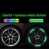 60-Piece Reflective Car Wheel Hub Decorative & Warning Stickers - Newcomer Special