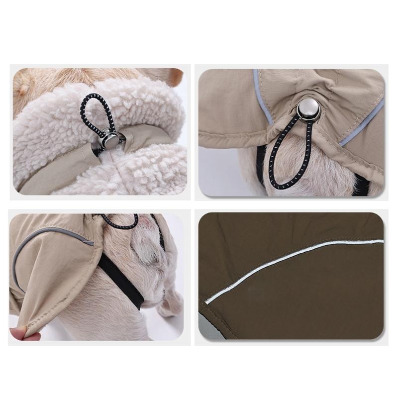 Winter Proof Dog Clothes With Reflective Safety Strips And Breathable Lining For Small Mediumed Large Dogs