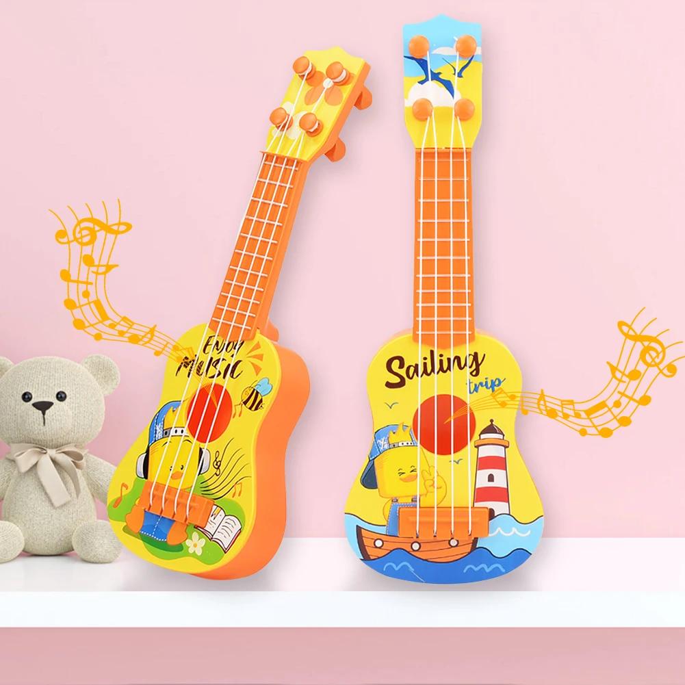 Guitar for Children Kids Musical Instruments Ukulele Guitar Toy SmallFour String Education Toys for Girls Boys Enlightenment