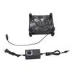 140mm Case Fan 12V 0.45A Adjustable Fan Speed Quiet PC Cooling Fan with AC Plug for Replacement Black