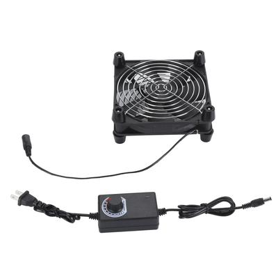 140mm Gehäuselüfter 12V 0,45A Einstellbare Lüftergeschwindigkeit Leiser PC-Kühlkörperlüfter mit Netzstecker zum Austausch Schwarz