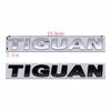 Pegatina de Coche 3D Metal Cromado Plata Negro Maletero Trasero Carrocería Guardabarros Letras TIGUAN Etiquetado Emblema Insignia Logo