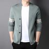 Mens Thin Knit Open Cardigan V Neck Long Sleeve Loose Casual Outerwear