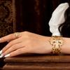Bestselling Trendy Hollow Flower Bracelet & Ring Set for Women