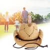 Cowboy Hat Western Wide Brimmed Straw Hat for Women Men Casual Wear Western Fedoras Men Women Unisex Wear