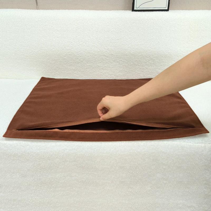 40/45/50/60/70cm Chenille Big Cushion Cover Bamboo Textured Solid Color Throw Pillow Case for Bedroom Sofa Home Decorative