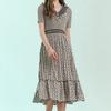 Maxza Smoking Pleated Long Dress Zc08qp003on