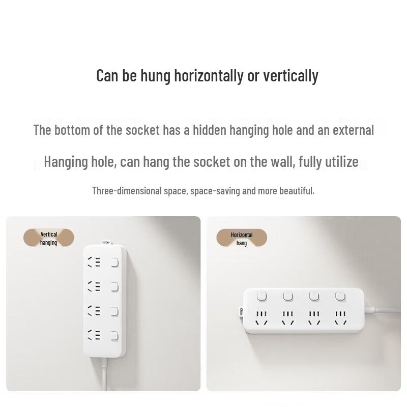 Xiaomi 4-Outlet Individually Switched Power Strip CN plug (adapter included)