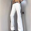 White jeans men's summer thin loose straight American vibe pants casual versatile drape long pants tide