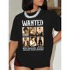 Empowering Women's History Portrait & Letter Print T-Shirt - Soft Polyester, Crew Neck, Short Sleeve