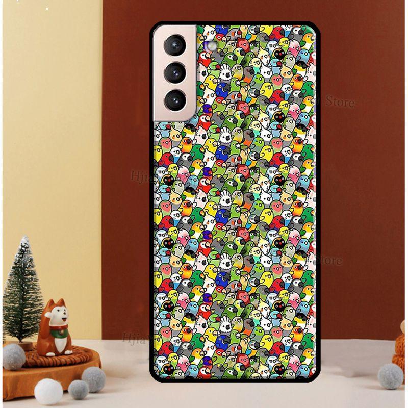 

Parrot Birds Cockatiel Phone Case For Samsung Galaxy S21 S20 FE S8 S9 S10 Note 10 Plus Note 20 S22 Ultra Cover Note 10 Plus