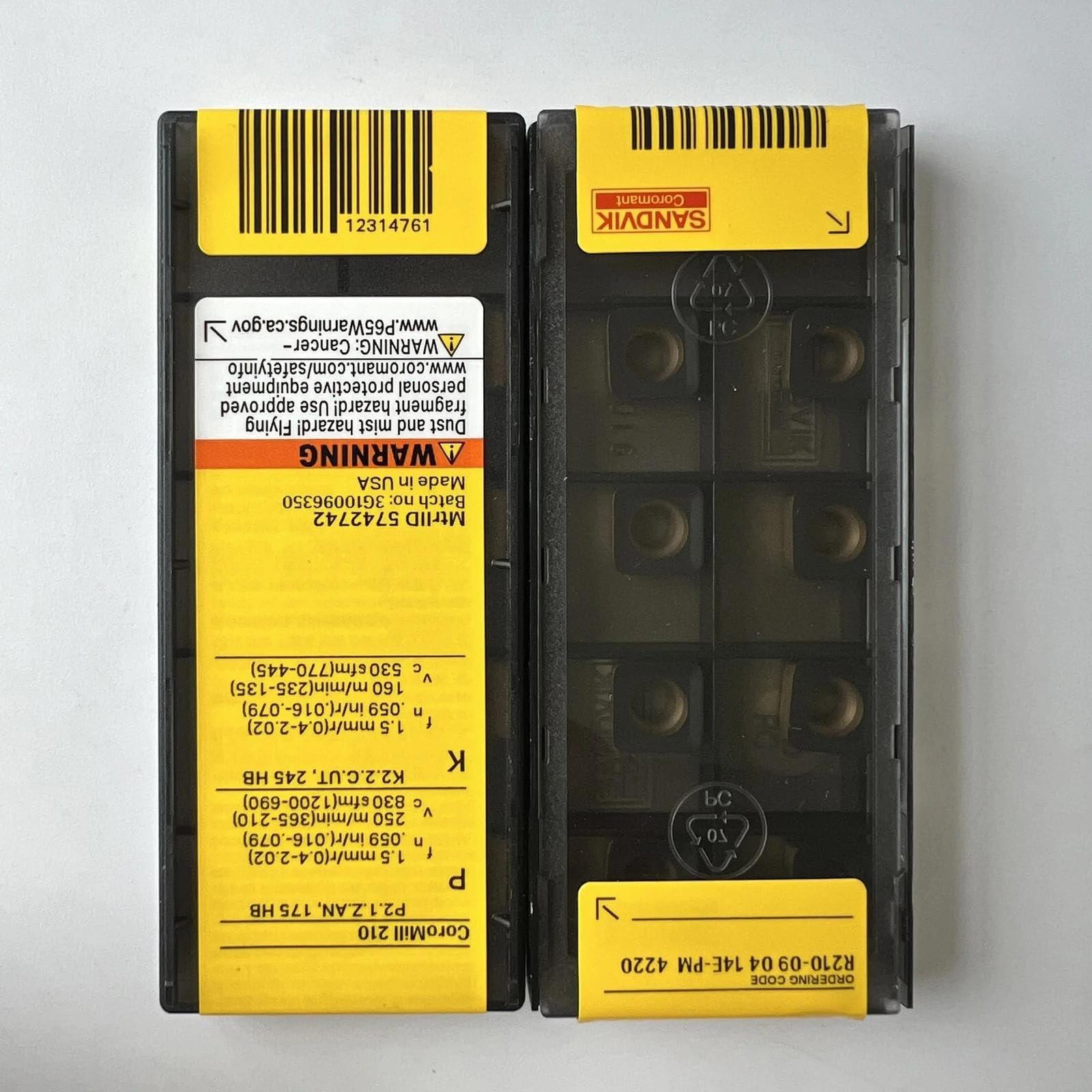 

Original Sandvik / R210-090414E-PM 4220 / CNC lathe carbide blade 10 Pcs