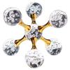 Modern Geometric Luxury Minimalist Molecular Glass Crystal Ball Ornaments Decor Home Room Table Decorative Crystal Figurines