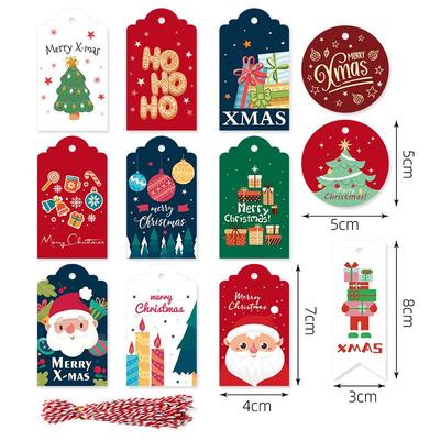 48PCS Festive Christmas Gift Tags for Holiday Decorations