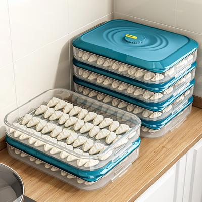 Dumpling Storage Box, Refrigerator Freezer, Food Grade Dumpling Quick Freezing Box, Sealed Plastic Preservation Box
