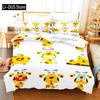 Niedliches Hunde-Bettwäsche-Set Einzelbett Twin Full Queen King Size Bett-Set Aldult Kinderzimmer Bettbezug-Sets 3D-Druck Anime Bettlaken-Set