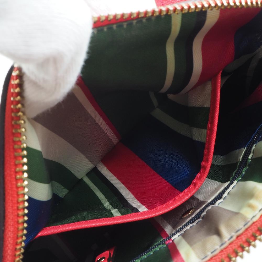 Kate Spade CEDAR STREET STRAW SMALL MAISE Shoulder Bag 2wayShoulder Red/beige leather Women Used