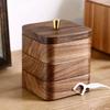 Multi-layer Black Walnut Storage Box Multi-layer Solid Wood Toothpick New Chinese Desktop Home Storage Box with Cover
