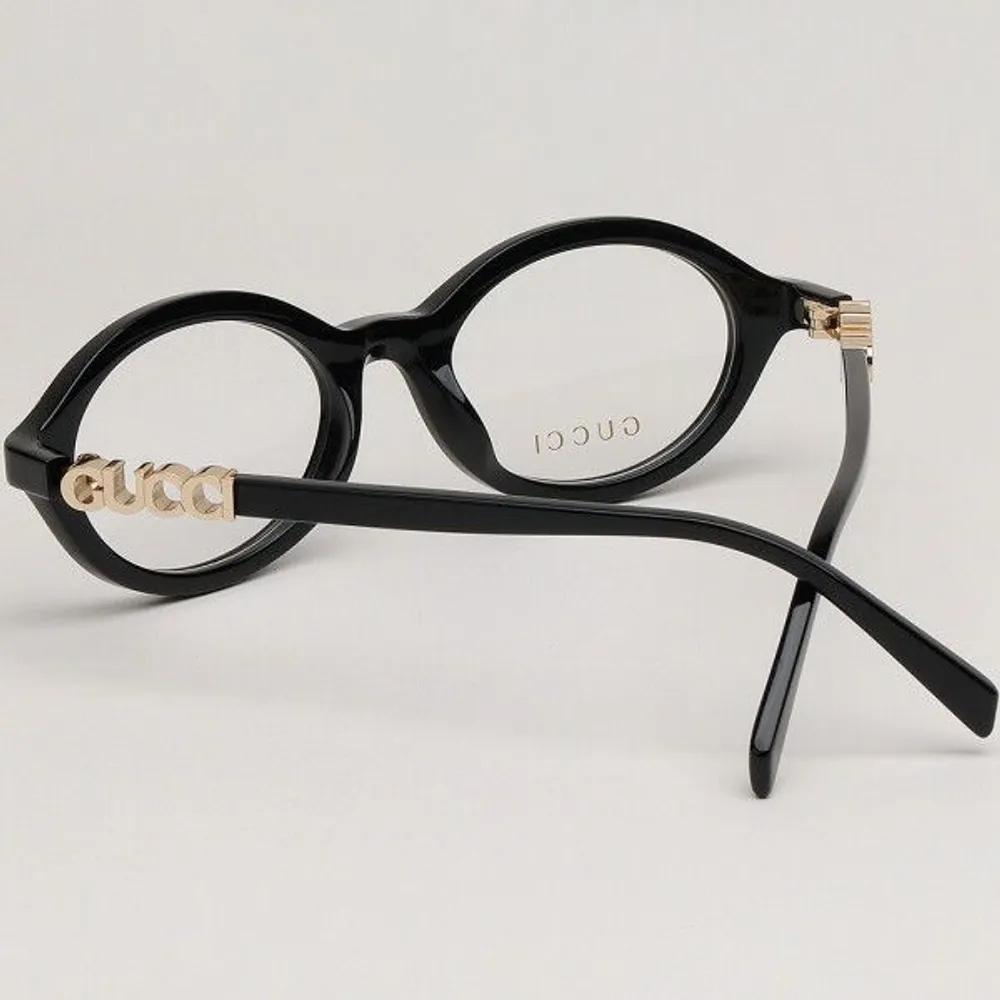 [Gucci] Eyeglass Frames GG2153O 001 Oval Horn-rimmed Glasses for Women and Men Daily