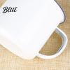 1960s Style Mug 120/240/350/500ML Vintage Enamel with Handle Heat-resistant Large Capacity Multi-purpose Tea