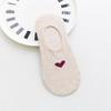 5Pairs Sweet Boat Socks Love Heart Invisible Socks Breathable Short Tube Socks  Daily