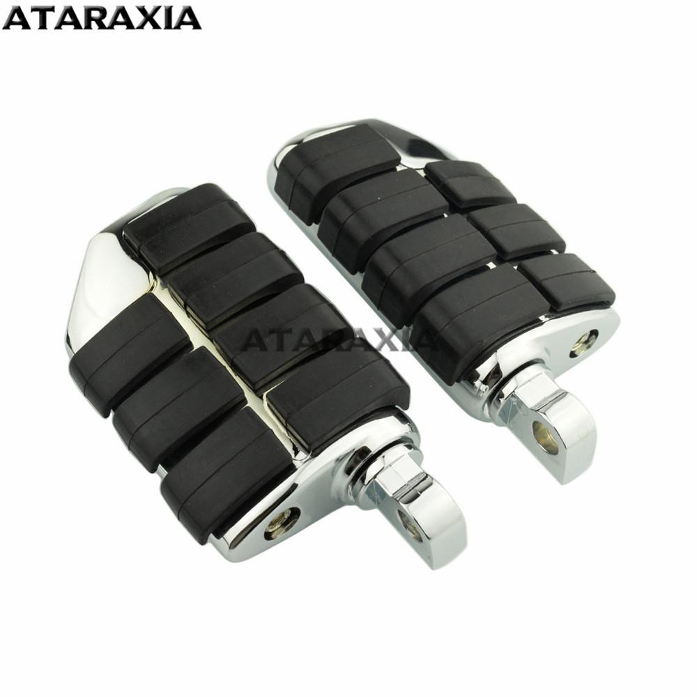 Motorcycle Highway Pegs Clamp Engine Guards Crash Bar Foot Pegs Footrest With Mount For Harley Sportster Dyna Suzuki