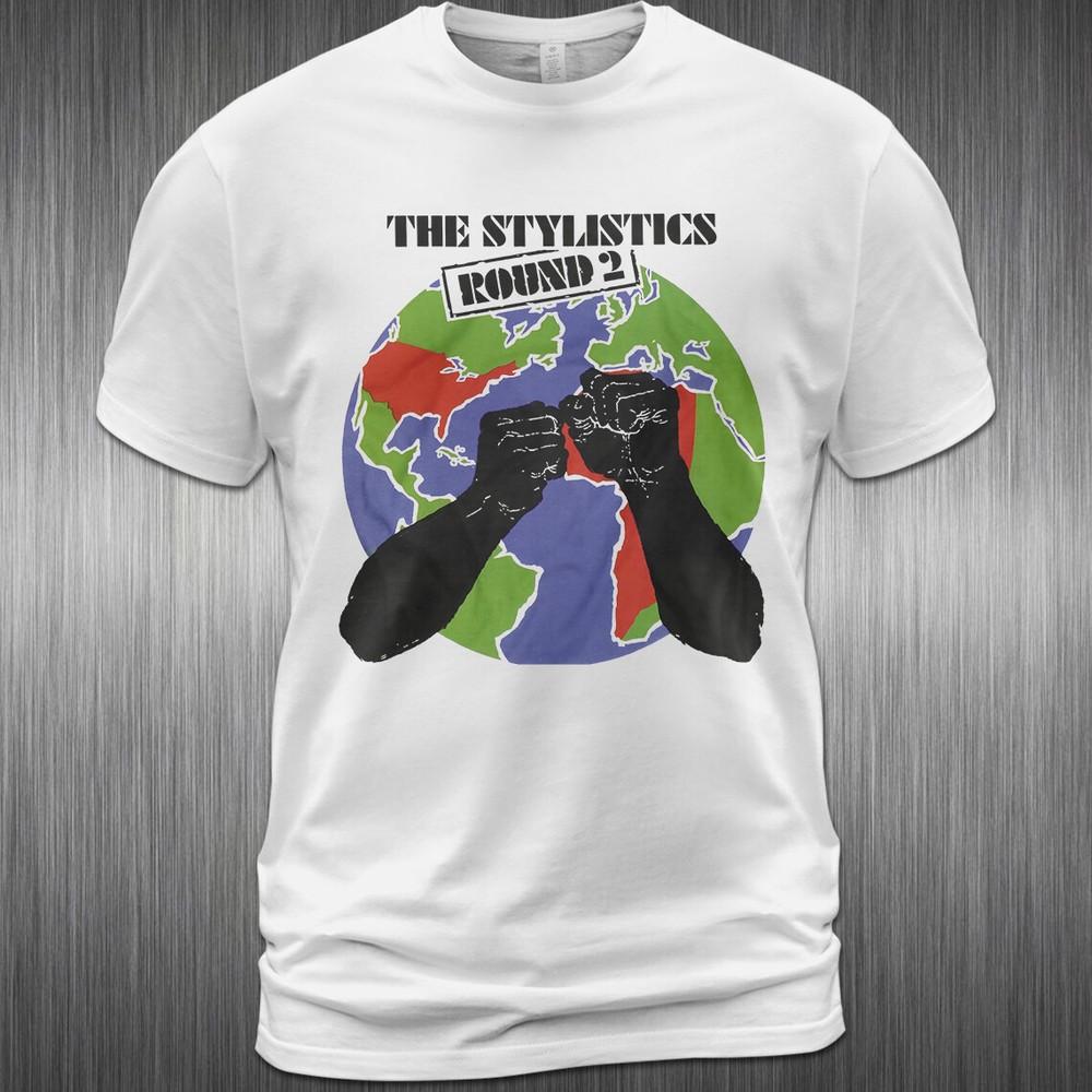 

Cotton T-Shirt The Stylistics Round 2 Album Tee Russell Thompkins Jr. Unisex T-Shirt S