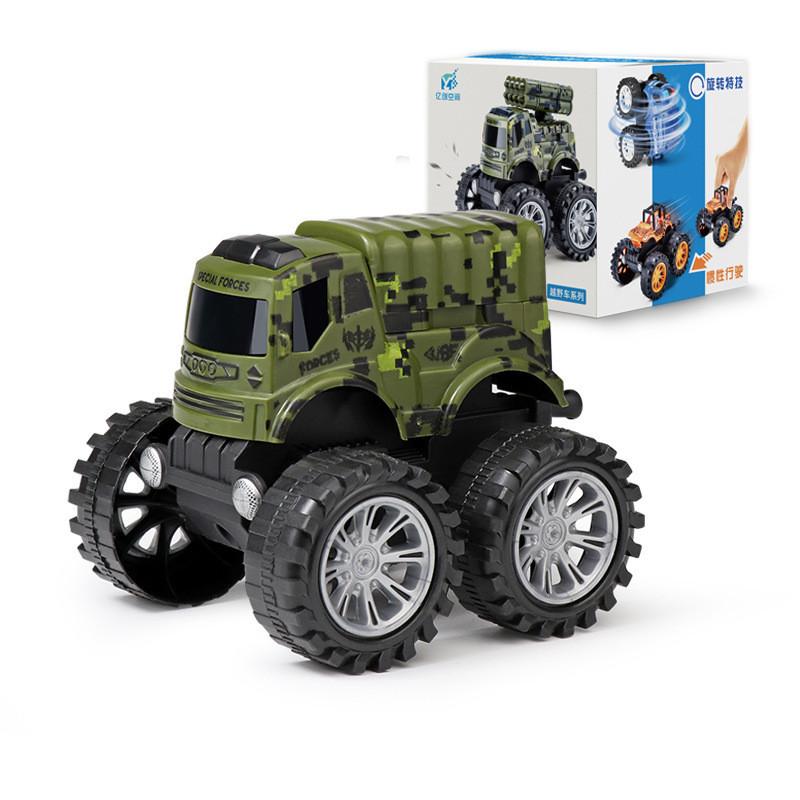 Inertia Toy Offroad Car Engineering Vehicle With Rotating Function For Play Kids